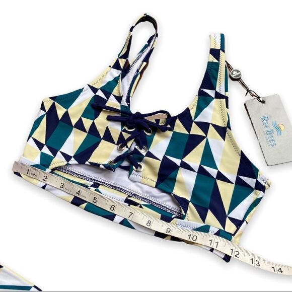 REE Bees Geometric Print High Waist Bikini - Picture 4 of 15